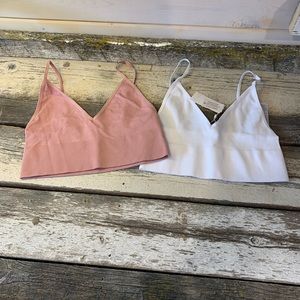 Only | 2 Keep a Secret Ribbed Bralettes